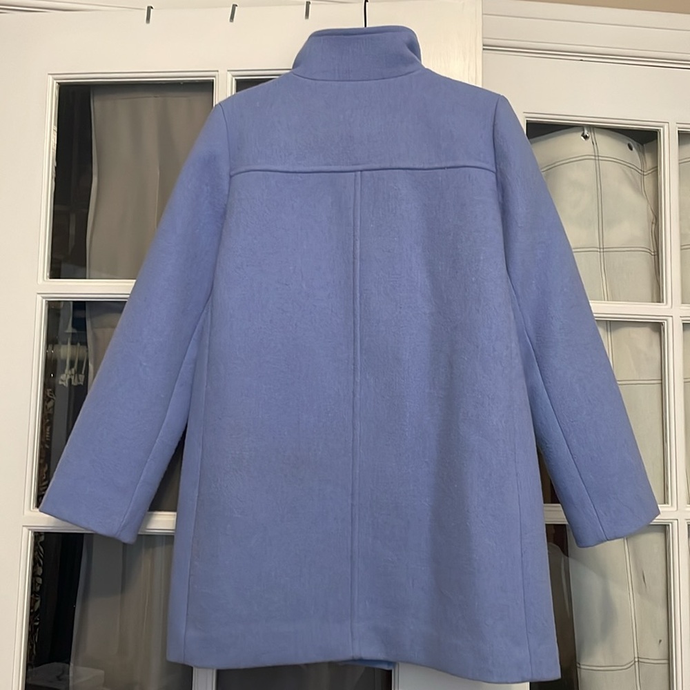 J Crew periwinkle coat - Picture 2 of 9